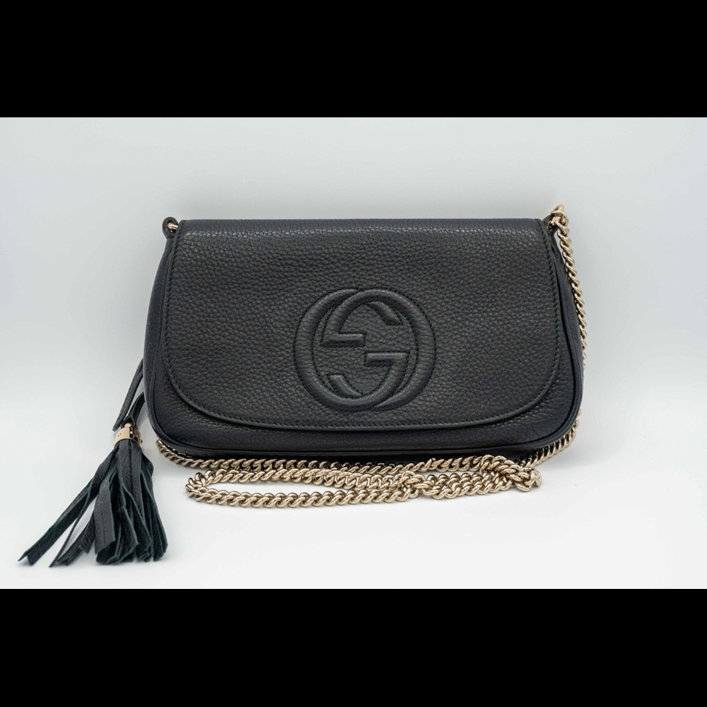 Gucci soho crossbody tessel leather shoulder bag